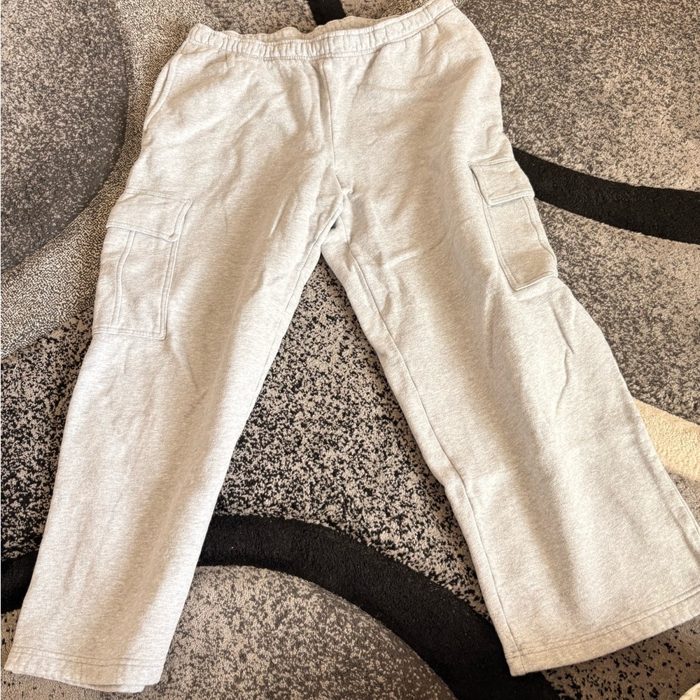 Aritzia Cozy Fleece Sweatpants in Light Gray